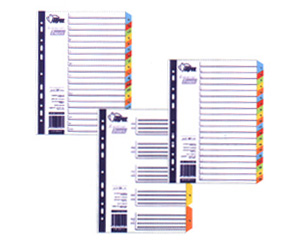 Sadaltjs A4, 1-12, plastikta, daudzkrsains